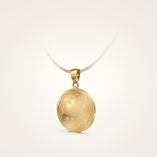 Schmuckanhänger_für_Halskette_Floral_26mm_18_Karat_Gelbgold