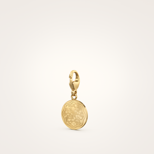 Charm-Anhänger_Floral_18mm_Feinvergoldet