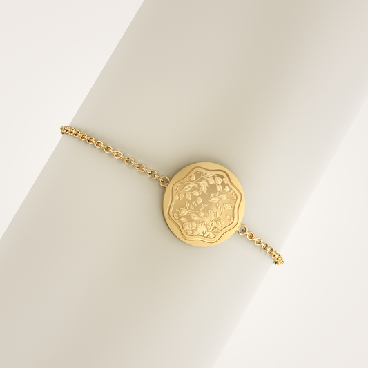 Armband_Floral_18mm_Feinvergoldet