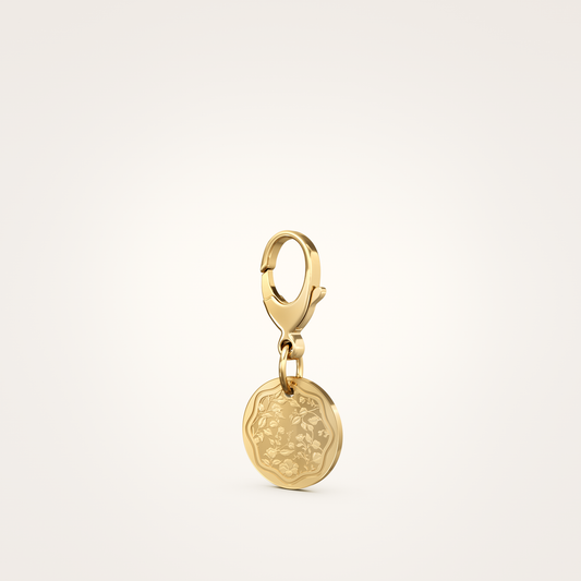 Tier-Schmuckanhänger_mit_Karabiner_Floral_18mm_18_Karat_Gelbgold