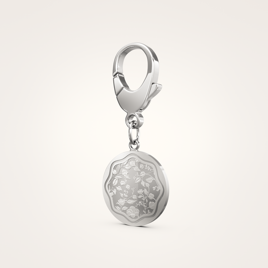 Taschenanhänger_Floral_26mm_Sterling_Silber