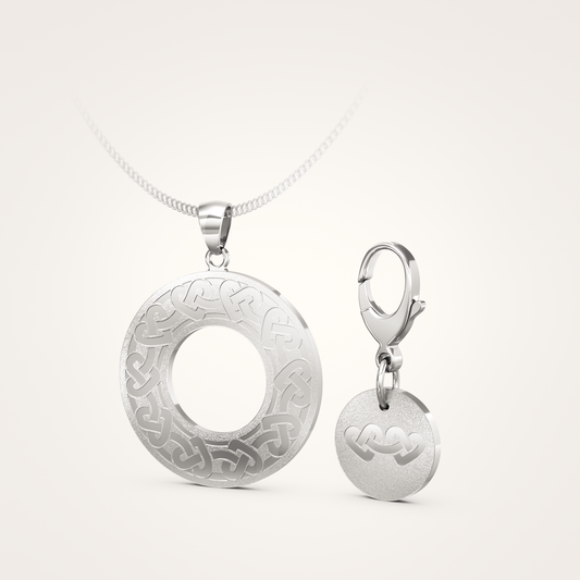 Anhänger-Set_-_Schmuckanhänger_&_Tier-Anhänger_mit_Karabiner_Eternal_36mm_Sterling_Silber