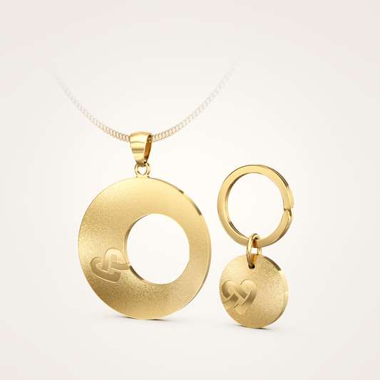 Anhänger-Set_-_Schmuckanhänger_&_Tier-Anhänger_mit_Sicherungsring_Faithful_36mm_Feinvergoldet