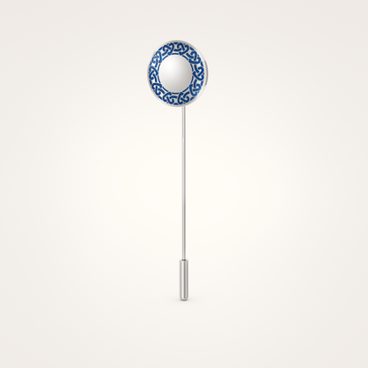 Anstecknadel_Eternal_18mm_Sterling_Silber_Marineblau