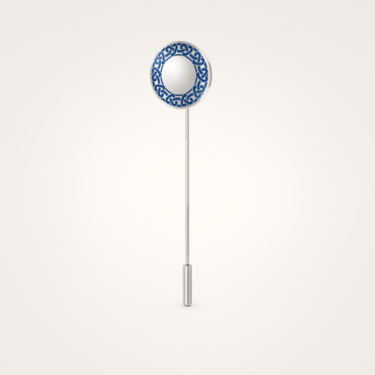 Anstecknadel_Eternal_18mm_Sterling_Silber_Marineblau