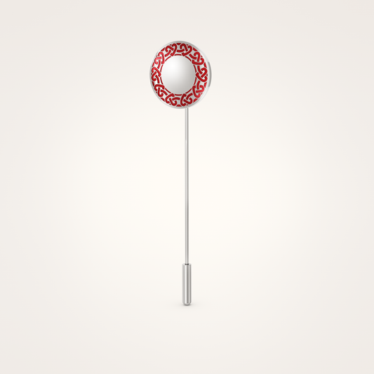 Anstecknadel_Eternal_18mm_Sterling_Silber_Burgundrot