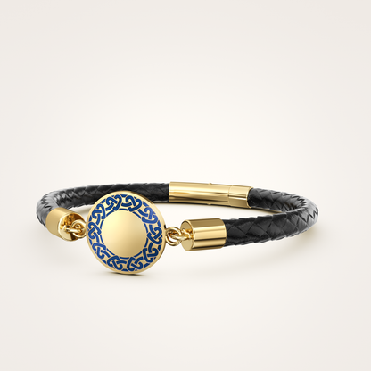 Lederarmband_Eternal_18mm_Feinvergoldet_Marineblau