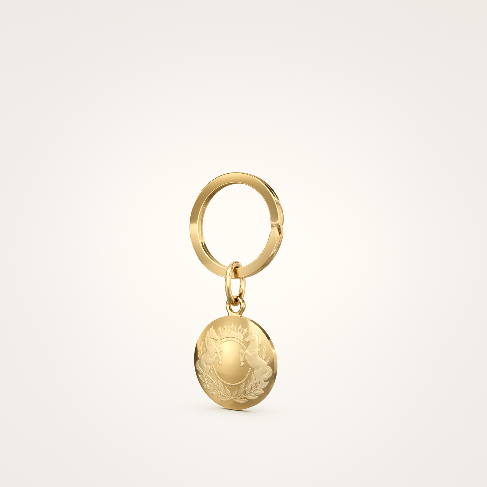 Schlüsselanhänger_Majestic_18mm_18_Karat_Gelbgold