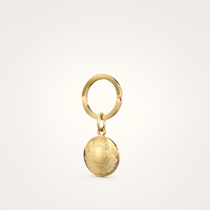 Schlüsselanhänger_Majestic_18mm_18_Karat_Gelbgold