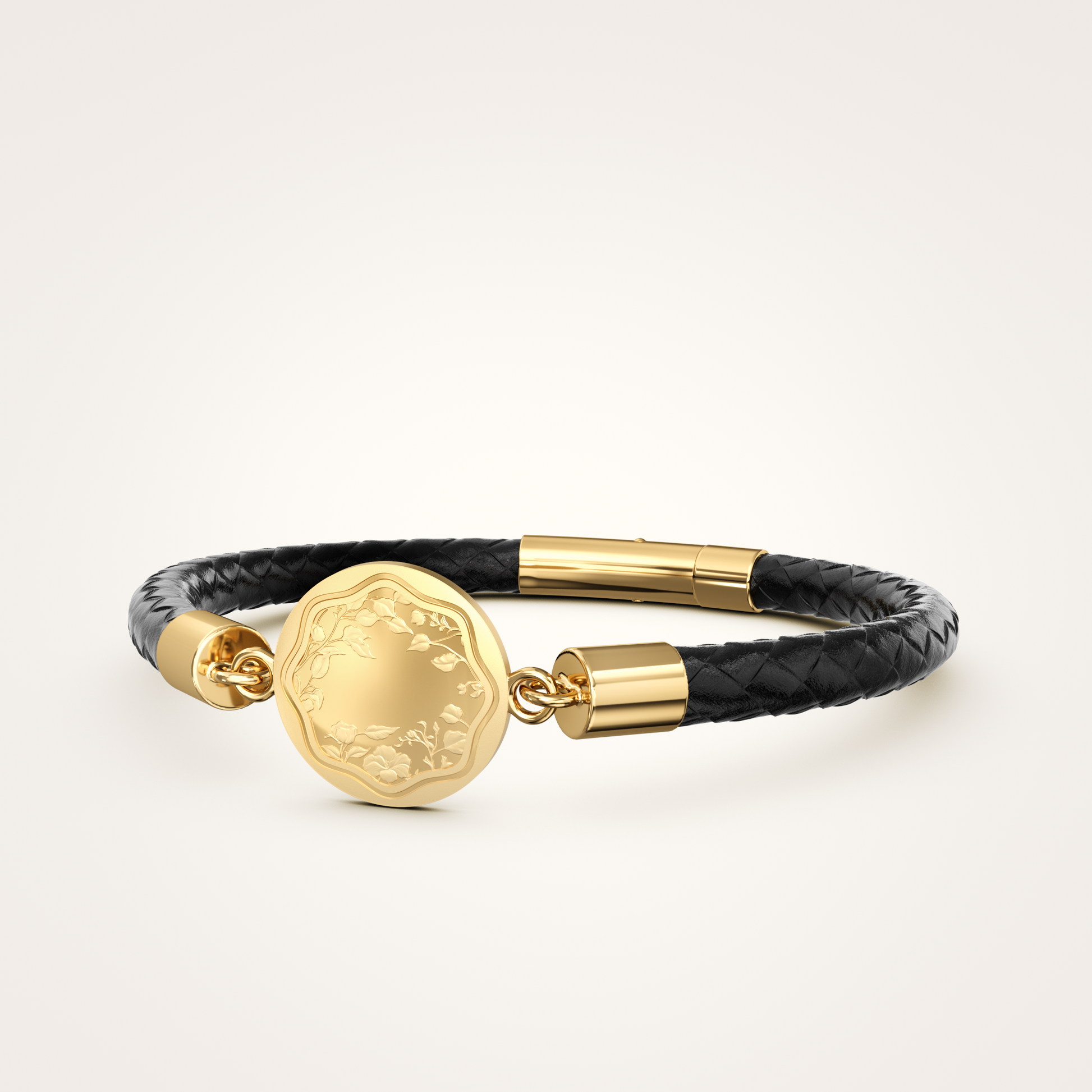 Lederarmband_Floral_18mm_18_Karat_Gelbgold