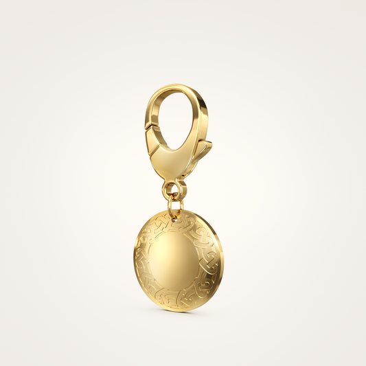 Tier-Schmuckanhänger_mit_Karabiner_Eternal_26mm_18_Karat_Gelbgold