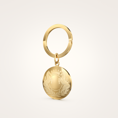 Schlüsselanhänger_Majestic_26mm_18_Karat_Gelbgold