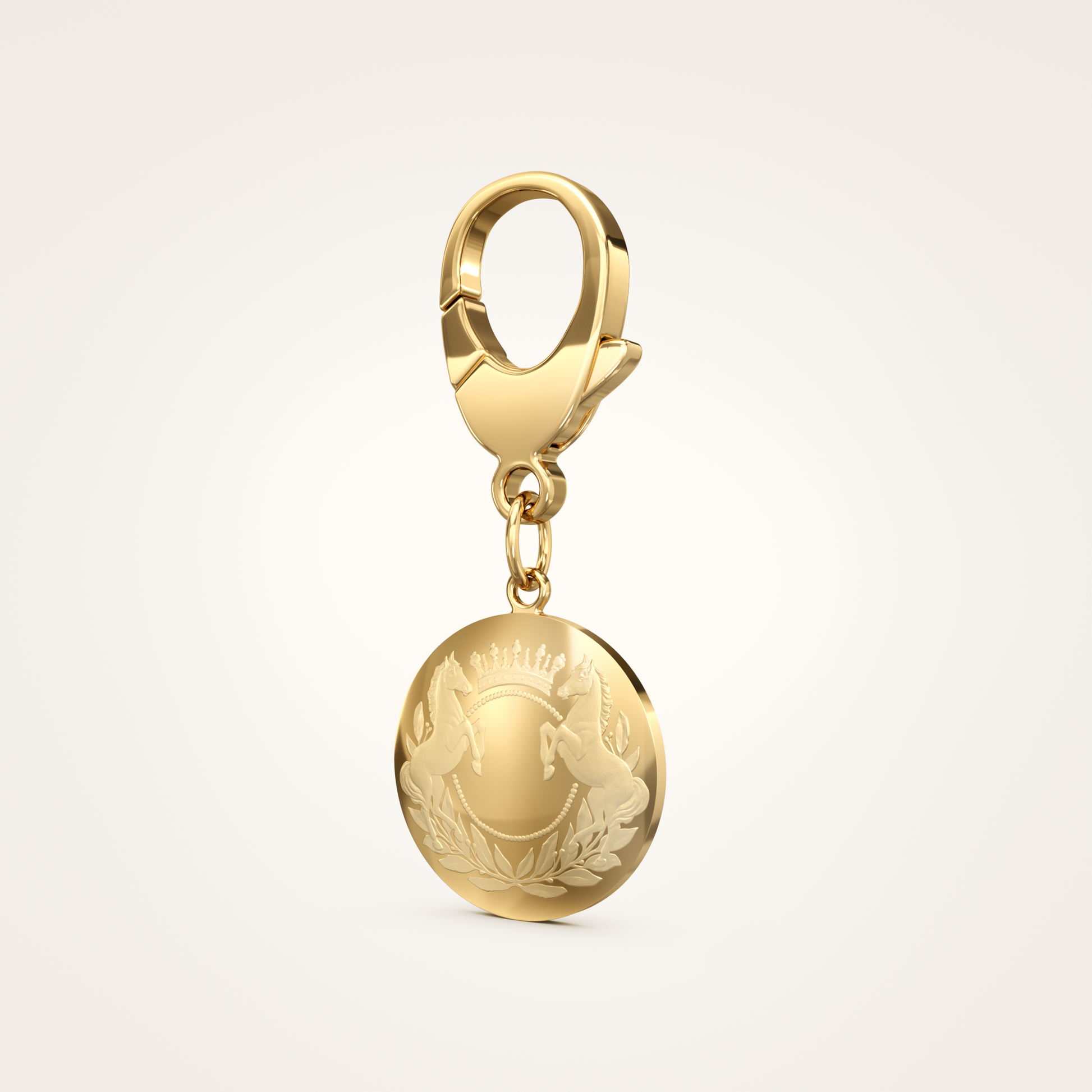 Taschenanhänger_Majestic_26mm_18_Karat_Gelbgold