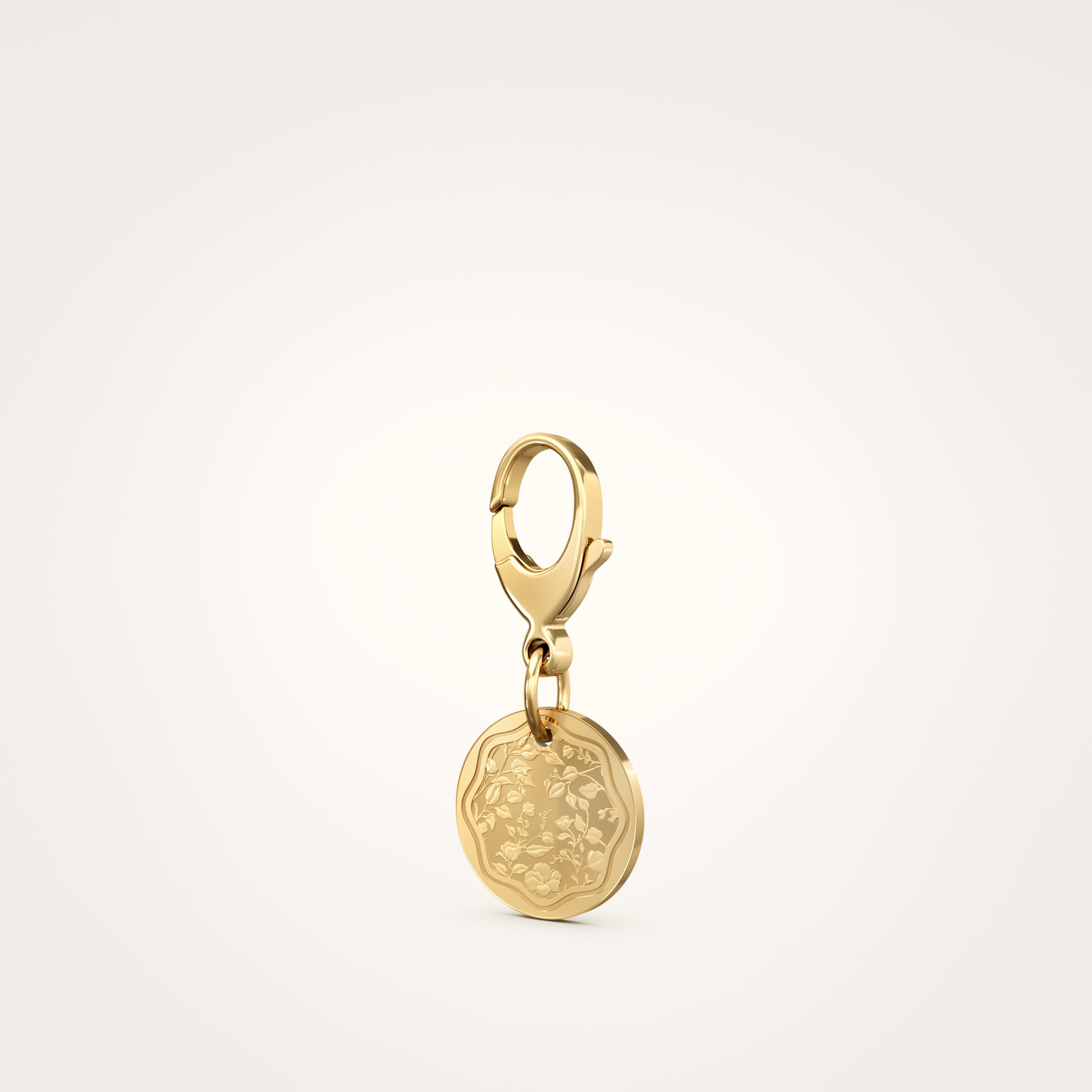 Tier-Schmuckanhänger_mit_Karabiner_Floral_18mm_18_Karat_Gelbgold