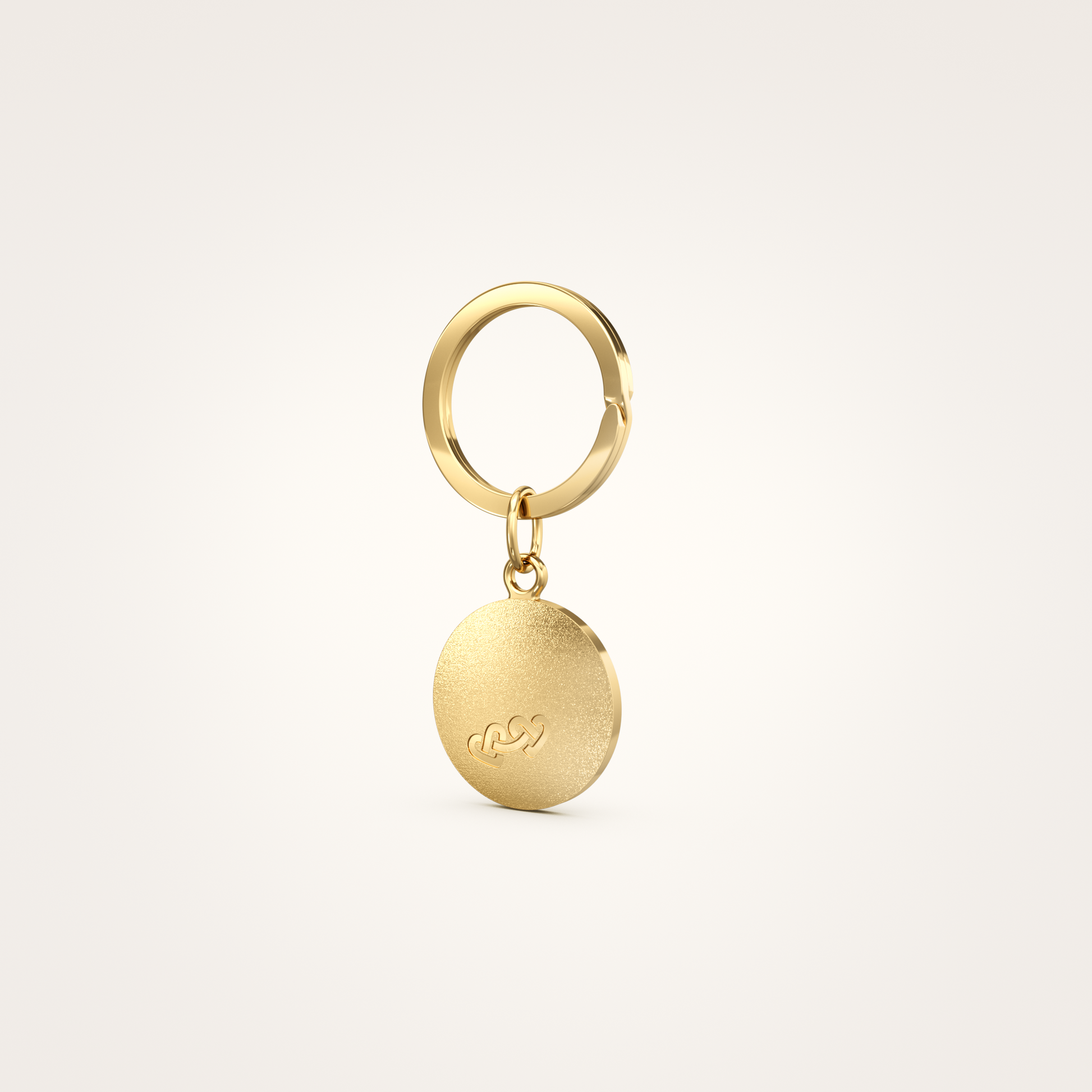 Schlüsselanhänger_Faithful_18mm_18_Karat_Gelbgold