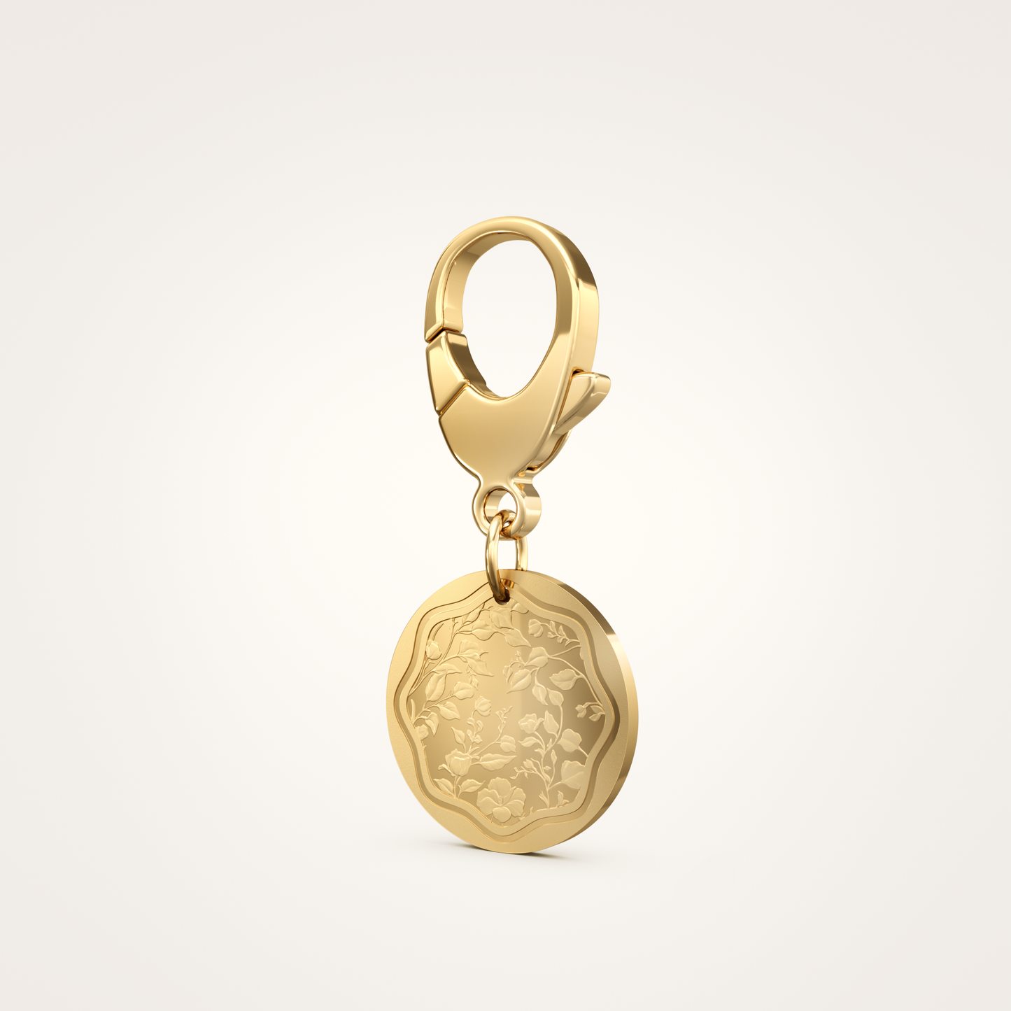 Tier-Schmuckanhänger_mit_Karabiner_Floral_26mm_18_Karat_Gelbgold
