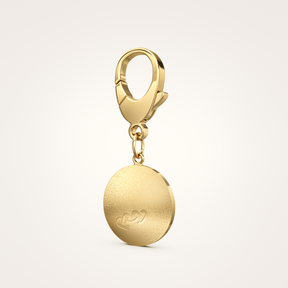 Taschenanhänger_Faithful_26mm_18_Karat_Gelbgold