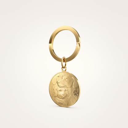 Schlüsselanhänger_Guardian_26mm_18_Karat_Gelbgold
