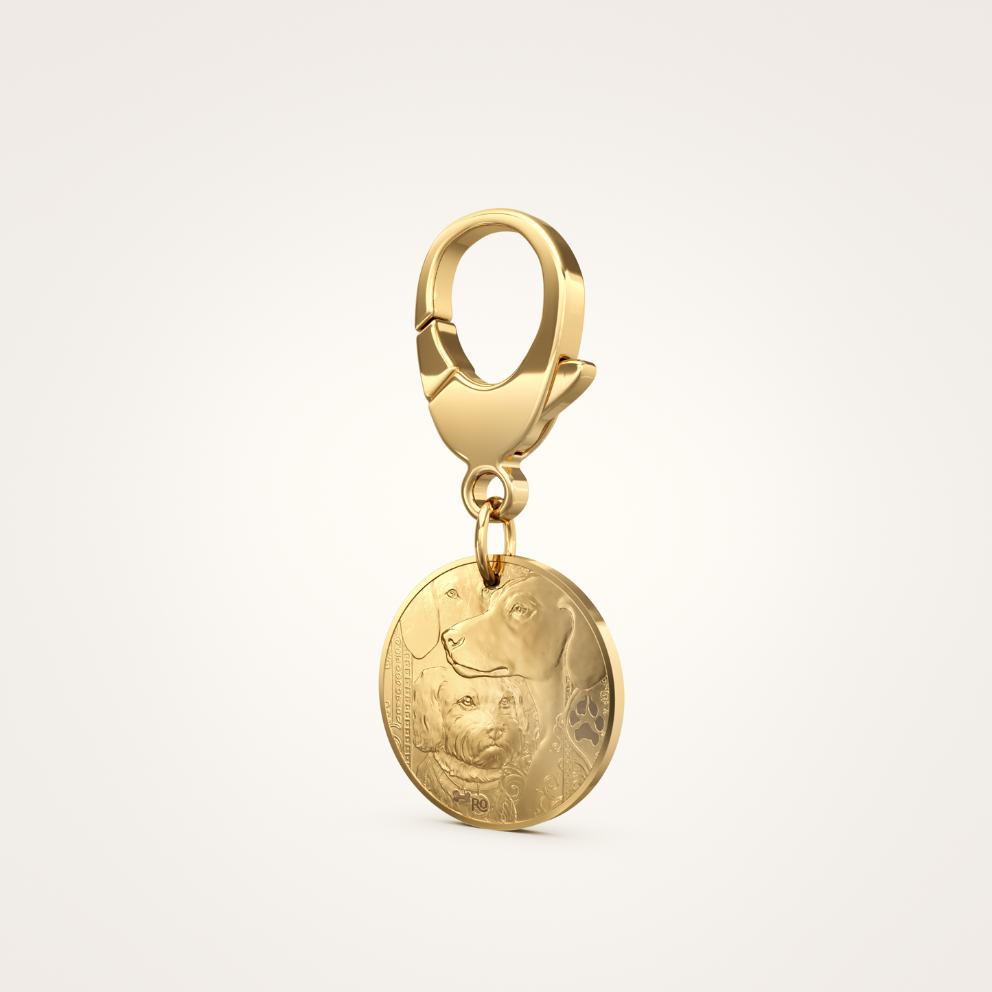 Tier-Schmuckanhänger_mit_Karabiner_Guardian_26mm_18_Karat_Gelbgold
