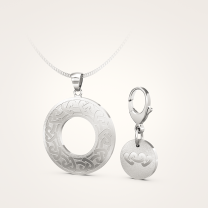 Anhänger-Set_-_Schmuckanhänger_&_Tier-Anhänger_mit_Karabiner_Eternal_36mm_Sterling_Silber