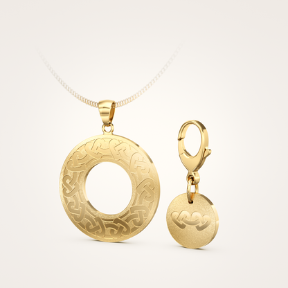 Anhänger-Set_-_Schmuckanhänger_&_Tier-Anhänger_mit_Karabiner_Eternal_36mm_Feinvergoldet
